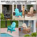 FUNBERRY Adirondack Chair Cushions Set of 2, Thicken Comfy Cushions for Rocker Non Slip Fade Shield Waterproof High Back with Ties, 2 Pack