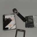 ontto Genuine Leather Key Fob Cover Fit for Lexus Card Key Fob Metal Frame Key Shell for LX570 LS460 LX600 2016-2022 (Black)