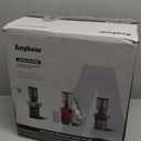 Anybear Cold Press Juicer, 200W Masticating Slow Juicer 4.3" Large Feed Chute Fit Whole Fruits Vegetables | Upgraded Auger | Tritan Material | BPA Free | Juice Recipes (Light Gray)