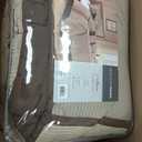 Madison Park Cozy Comforter Set Casual Blocks Design All Season, Matching Bed Skirt, Decorative Pillows, Cal King(104"x92"), Dallas Corduroy, Taupe Brown, 7 Piece