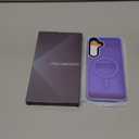for Samsung Galaxy S25 FE Case with Screen Protector, [Compatible with Magsafe] Ultra Slim Translucent Matte Shockproof Protection Phone Cover-Light Purple