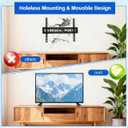 PRETYZOOM Tv Stand for 32-55 Inch Tvs Tabletop Mounting Bracket with Screws Compatible with Tc Brackets Stable Non-Slip Base Easy Installation 8.26X2.36X1.18 Inches