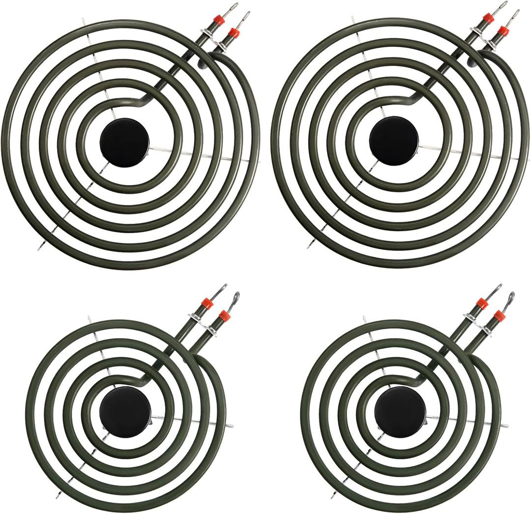MP22YA Electric Range Burner Element,Replacement for Kenmore,Hardwick,Maytag,Norge Whirlpool Electric Range Stove,Includes 2 x MP15YA 6" & 2 x MP21YA 8" Surface Element Coil