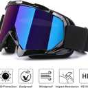 JAMIEWIN Motocross Goggles ATV Dirt Bike Motorcycle UTV MX OTG Offroad Riding Goggles Anti UV Dustproof Anti Fog Racing Skiing for Men Women Youth Kids, Large