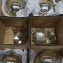 Christmas Ball Ornaments Set of 12pcs-3.15 Silver Mercury Glass Xmas Hanging Ball Decorations for Christmas Tree, Elegant Shiny Xmas Ornaments for New Year Thanksgiving Birthdays Holiday Party