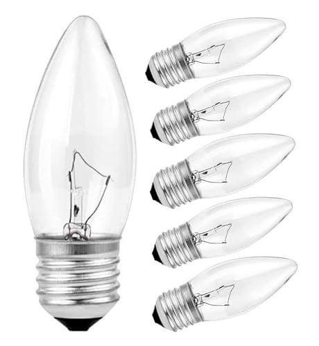 60W Incandescent Torpedo Tip Chandelier - 60W Equivalent Medium E26 Candelabra, TipIncandescent Clear Dimmable Light Bulbs and Medium E26 Base-ge Light Bulbs 60 watt(6PACK)