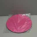 100 Pieces Hot Pink Paper Place Mats Round Disposable Table Mats Decorative Placemats for Wedding Bridal Shower Hot Pink Birthday Party Dining Decor