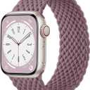 Zedoli Braided Solo Loop Bands for Apple Watch Band 38mm 40mm 41mm 42mm 44mm 45mm 46mm 49mm Women Men, Stretchy Nylon Sport Elastic Wristband Strap for iWatch Series 11 10 9 8 7 6 5 4 3 2 1 SE Ultra (Smoke Violet)