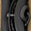 CLATINA Ergonomic High Swivel Executive Chair with Adjustable Height Head 3D Arm Rest Lumbar Support and Upholstered Back for Home Office Black Mesh/High Back