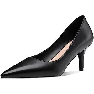 CosyFever Womens Pumps, Pointed Toe Mid Heel Stiletto Pumps, Slip On Dress Pumps, 9M