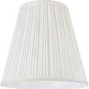 Aspen Creative 33004A, Transitional Pleated Empire Spider Construction Lamp Shade in Off White, 9" wide (5" x 9" x 8-1/2")