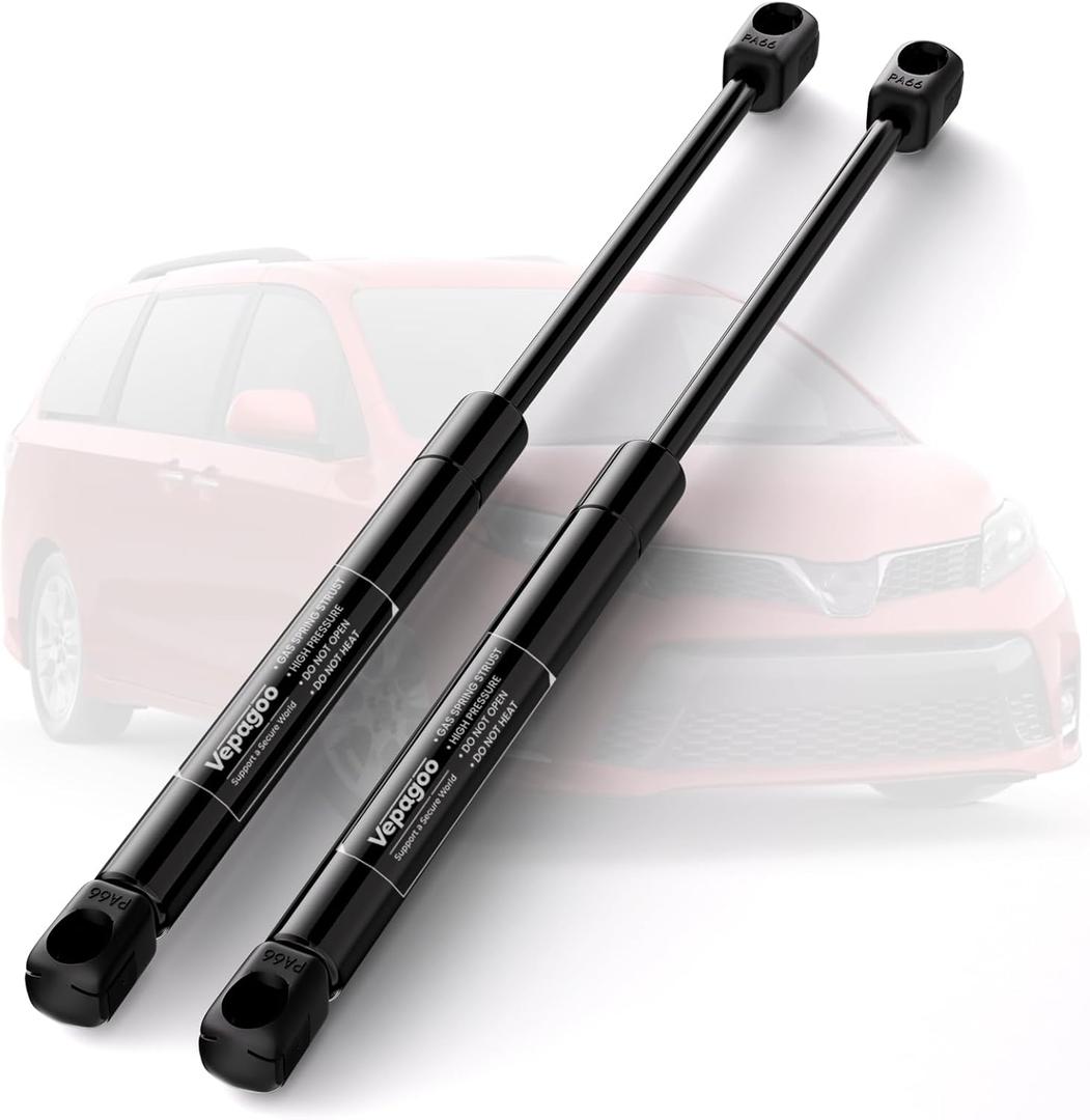 Vepagoo PM1124 Rear Hatch Liftgate Tailgate Struts Compatible with 2011-2020 Toyota Sienna Gas Shock Lift Supports Spring, Van 4-Door Liftgate-with Power Lift Gate & 6 Speakers,6895008021