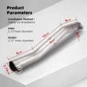 A-KARCK Performance Exhaust Tail Pipe Muffler for 2014-2021 Silverado 1500/Sierra 4.3L V6 and 5.3L V8