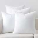 MIULEE Pillow Insert 18x18 Inch Set of 3,, Decorative Square Throw Pillow Inserts, Premium Fluffy Pillow Forms Sham Stuffer for Sofa Couch Living Room