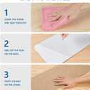 Stair Treads for Wooden Steps Indoor, 8" X 30" Non Slip Carpet Stair Treads with Reusable Adhesive for Kids Elders and Dogs, Surface Polyester TPR Backing Stair Rugs, 4 Pack Beige