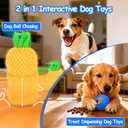 Mity rain Interactive Dog Toys - Treat Dispensing Ball with Cover Anti-Chewer for Small/Medium/Large Puppy Pet, Moving Ball for Dogs Enrichment, Motion Activated Toys That Move on its Own