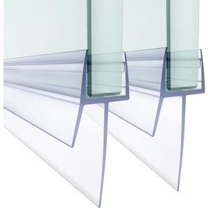 Shower Door Bottom Seal,2 PCS 3/8" X 36"