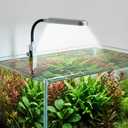 Slim Clip-On Aquarium Light 360 Adjustable LED Fish Tank Light for 1-5 Gallon Tanks, Enhances Fish Colors and Supports Low-Light Plants
