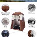 KingCamp Shower Tent, Portable Privacy Tent Outdoor Camping 1/2 Room Toilet Tents with Shower Bag & Dressing Room for Beach, Camping & Hiking, 1 ROOM-COFFEE, 1 Room