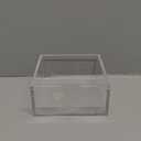 Rubtlamp 1Pcs Acrylic Cocktail Napkin Holder - 0.2Inch Thickness Bathroom Napkins Holder - Square Tissue Dispenser - Luncheon Napkins Holder for Table and Kitchen (Clear, 5.5X5.5X2.5)