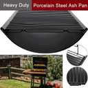 Hiorucet 23.38" to 41.5" Adjustable Ash Pan Drip Pan for Chargriller 5050 5650 2121 5072 3001 1624 2828 2823 2123 Charcoal Grills, Royal Gourmet Charcoal Grill CC1830SC, Part with 2pcs Grate Hanger