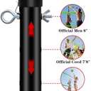 Outdoor Portable Volleyball Net System - Adjustable Height Poles with Soft Volleyball Ball, Pump, Hammer, Boundary Line, and Carry Bag for Backyard, Beach, Lawn