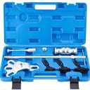 Rear Axle Bearing Remove Puller Tool Kit Bearing Remover Set with Slide Hammer Yoke and 3 Adapters, 1" to 2-7/8" IDs