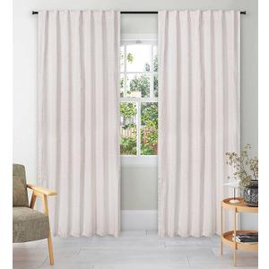 Linen Curtains,Natural Curtain in Linen Viscose Slub 50x84 Natural Set of 2, 2 Panels Curtain,Tab Top Curtains with Texo Lining,Room Darkening Drapes,Thankgiving,ChritsmasCurtains for Bedroom