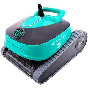 SereneLife - Automatic Robot Pool Cleaner, Pool Cleaning Robot with Three Motors, Wall Climbing, Cleans up to 50ft, Traps and Locks in All Sorts of Dirt and Debris