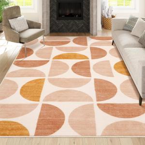 Lahome Boho 8x10 Area Rugs, Ultra-Thin Soft Rug for Living Room Non-Slip Bedroom Rug, Foldable Washable Rugs Non Shedding Accent Rugs for Bedroom Office Dining Room (8x10ft,Multi) (8'x 10', Multi Color)