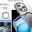 Magnetic Designed for iPhone 13 Pro Case[Compatible with Magsafe][Military Grade Drop Protection] Protective Shockproof Iridescent Translucent Matte Slim Phone Case for iPhone 13 Pro, Gradient Black