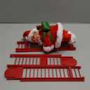 PURFUN Electric Santa Climbing Ladder Battery Operated Climbing Santa Claus with Music, Climbs Up and Down, Christmas Decorations Christmas Tree Ornament Holiday Xmas Party Supplies Home Decor