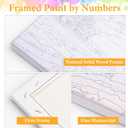 Framed Paint by Numbers Kit for Adults Beginner Butterfly, Adult Paint by Number Kits on Canvas Framed, DIY Acrylic Oil Painting by Numbers with Frame, Sunflower for Home Decor Gift 10 X 10 Inch (OPFUS2504-11)