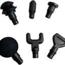 Wokyo 6 PCS Massage Gun Heads Kit, Replaceable 18 mm Massager Gun Attachments, Plug and Play 6 Different Muscle Massager Heads for Full-Body Muscle Relaxation(6 Packs Combo Head Kit)