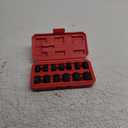 MIXPOWER 13 Pieces 3/8-Inch Drive Shallow Impact Socket Set, 7mm to 19mm, CR-V, Metric, 6 Point, Shallow, 13 Pieces 3/8" Dr. Socket