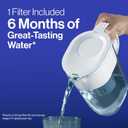Brita Everyday Elite Water Filter Pitcher, Removes 99% of Lead, Includes 1 Filter, 10-Cup Capacity, Blue
