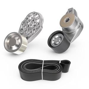 Fan Belt Tensioner with Pulley Set, Fits for Volvo D13 Engine, Belt Tensioner 21714847 20582558 & Belt 20582557