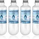 LT1000P ADQ747935 Water Filter 6-Month Replacement for LG LT1000P/PC/PCS ThinQ Water Filter AGF80300704,LMXS28626S,LFXS26973S,LRFLC2706S,LRMXS2806S,LRFS28XBS,LFXC22526S,4 Combo Set