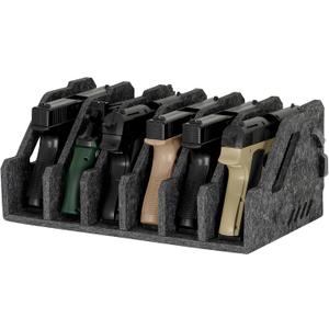 Pistol Rack for Gun Safe, Handgun Rack Pistol Stand Holder, Gun Cabinet Accessories Storage Organizer, Soft Felt, Scratch Resistance, Anti-Slip Revolver Firearm Stand Display Holder