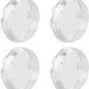 NTHREEAUTO 4PCS Clear Bullet Turn Signals Lens Cover Compatible with Harley Sportster Dyna Road King Street Glide Softail Fatboy