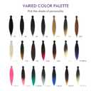 Pre-stretched Braiding Hair - 12 Inch 8 Packs Natural Black Short Braiding Hair For Twist or Box Braids, Yaki Texture Hot Water Setting Synthetic Braiding Hair Extensions (12 Inch, 1B-8P)