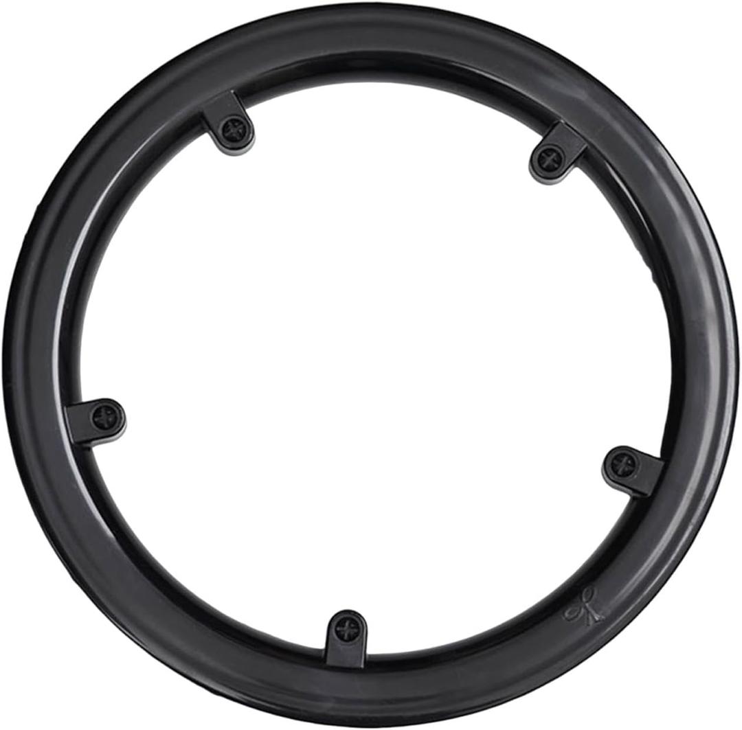 Bike Chain Guard Bicycle Chain Wheel Protector Portable with 5 Holes Sprocket Cover Mountain Bike for BMX Bikes Repair Parts (Black)