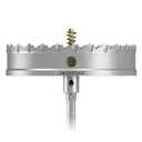 TCT Hole Saw Set, 6"(152mm) Heavy Duty Tungsten Carbide Tipped Hole Cutters for Stainless Steel Mild Steel Copper Iron Brass Plastic and More, with Titanium-Plated Pilot Drill Bits