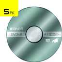 2 x Maxell  639031, Platinum DVD+R - High Capacity Write-Once Discs for Videos & Digital Storage - 4.7GB Storage with 16X Write Speed Up To 120 Min, Exceptional Archival Life  Pack 5