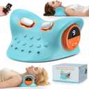 2026 Neck Massager 4-in-1 with Deep Tissue 3D Kneading & Soothing Heat - Portable Cordless Pillow for Cervical Traction, Shoulder and Back Relief,9 Intensity Levels with Type-C Charge For Home Office