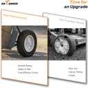10 Inch Lawn Mower Wheel Replaces for Oregon 72-110 Hand Trucks Utility Carts 10" x1.75" Wheel, 2Pcs