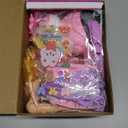 67Pcs Doll Clothes and Accessories with Doll, Motorcycle Scooter Set, Skiing Kit, Pet Set, 10 Shoes, 6 Outfits (Dress/Pants/Casual), Doll Playset Dress Up Toys for Girls Kids Toy Gifts