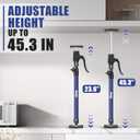 XINQIAO Cabinet Jacks for Installing Cabinets, Heavy Duty Third Hand Tools Adjustable Support Pole from 23.6 in to 45.3 in, 4 PCS