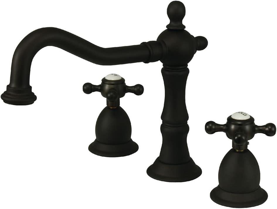 Kingston Brass KS1975BX Widespread Bathroom Faucet, 7-1/2-Inch, Oil-Rubbed Bronze