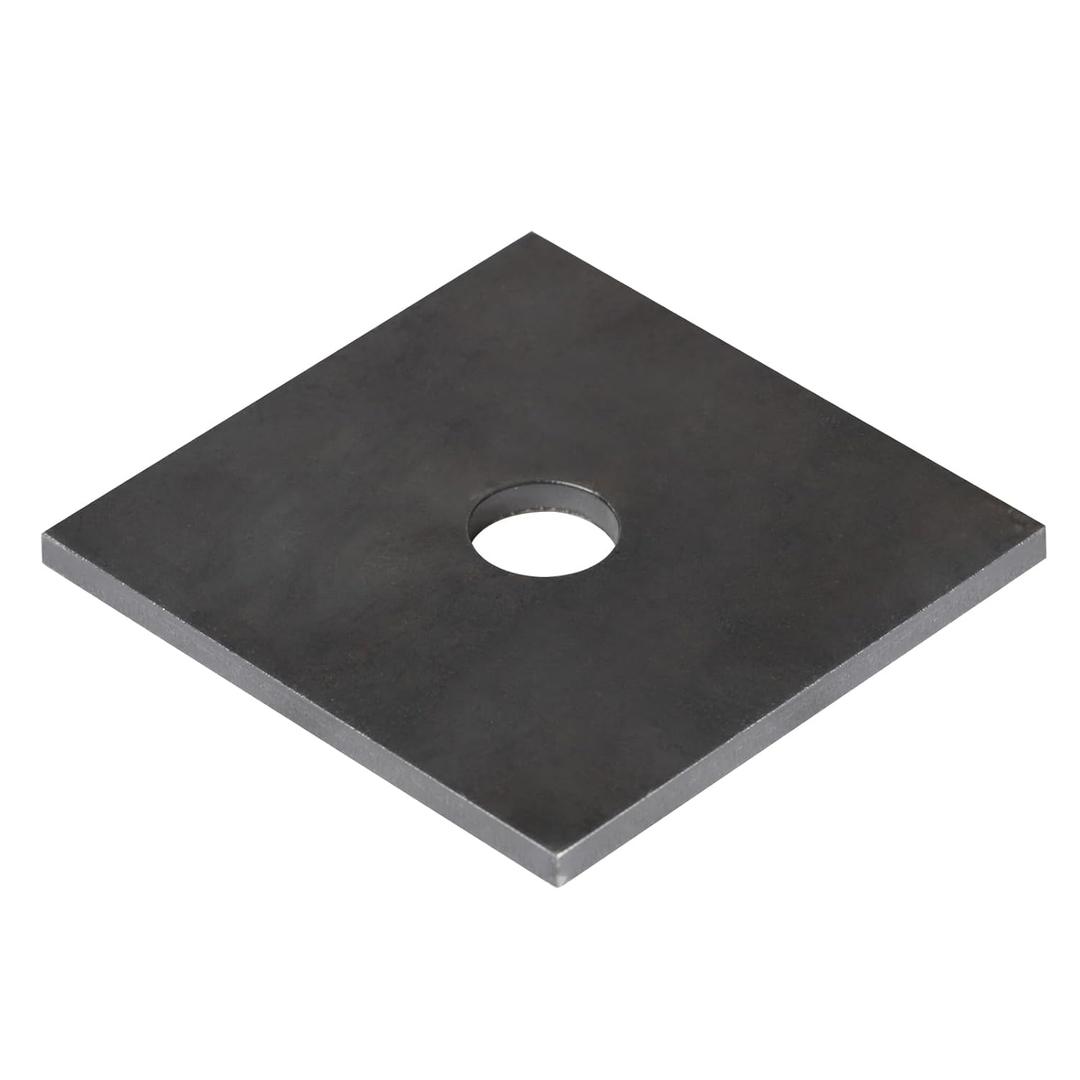 6 Pack 4" x 4" Heavy Duty Weld-On Square Plate Washers for 3/4" Bolts, 7/32" Thick